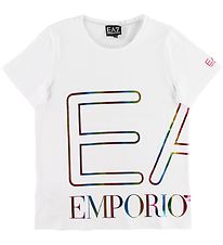 EA7 T-shirt - White w. Logo