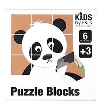 Kids by Friis Blocs de Construction av. Puzzle - 9 Blocs de Cons