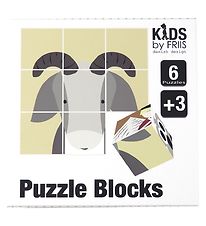 Kids by Friis Blokken m. Puzzel - 9 Blokken - Sprookje