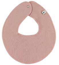 Pippi Baby Teething Bib - Round - Misty Rose