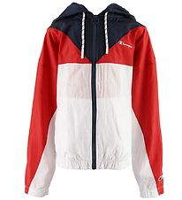 Champion Fashion Kapuzenjacke - Navy/Wei/Rot