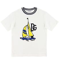 Dolce & Gabbana T-shirt - White w. Boat