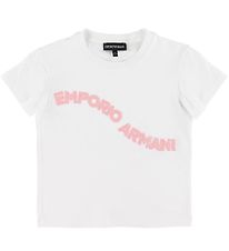 Emporio Armani Stuttermabolur - Hvítur M. Lógó