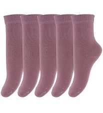 Minymo Socks - 5-pack - Dusky Orchid