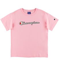 Champion Fashion T-Shirt - Roze m. Logo