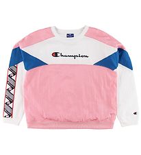 Champion Sweatshirt - Rosa/Vit/Bl