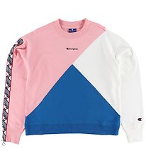 Champion Fashion Sweatshirt - Rosa/Wei/Blau