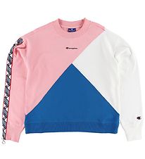 Champion Fashion Sweat-shirt - Rose/Blanc/Bleu