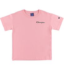 Champion T-shirt - Rosa m. Logo
