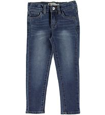 Levis Jeans - 710 Enkel Super Skinny - in denimblauw