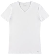 Fila T-Shirt - V-Neck - Blanc