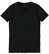Fila T-Shirt - V-Neck - Zwart