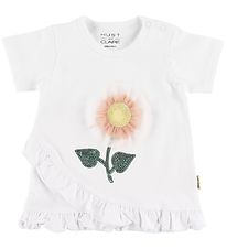 Hust and Claire T-Shirt - Adora - Blanc av. Fleur