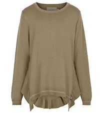 Creamie Pullover - Lurex - Stripe - Verstecktes Green