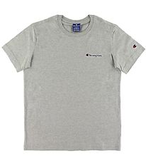 Champion Fashion T-Shirt - Grijs Gevlekt m. Logo