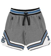 Dolce & Gabbana Sweatshorts - Graumeliert m. Wei Blau