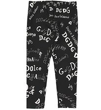 Dolce & Gabbana Leggings - Svart M. Prentað