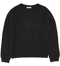 Dolce & Gabbana Pullover - Wolle - Schwarz m. Strickerei