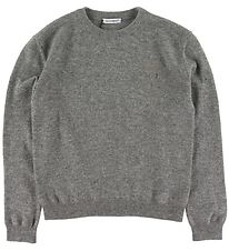 Dolce & Gabbana Jumper - Wool - Grey Melange w. Embroidery