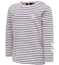 Hummel T-shirt - HMLKoral - Pink/Purple Striped