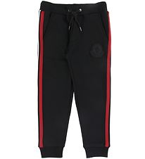 Moncler Pantalon de Jogging - Noir av. Rouge Rayure