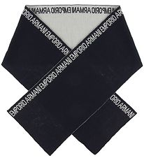 Emporio Armani Halsduk - 160x20 - Ull/Akryl - Marinblå