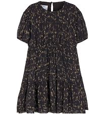 Designers Remix Klänning - Kiely - Svart m. Camel Print