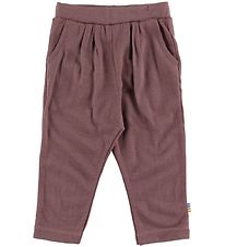 Joha Trousers - Wool - Plum