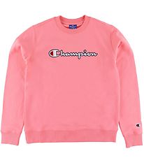 Champion Fashion Collegepaita - Vaaleanpunainen, Logo