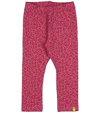 Danef Leggings - Andrea - Roze m. Bloemen