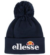 Ellesse Hat - Velly - Knit - 2 Layers - Navy w. Pom-Pom