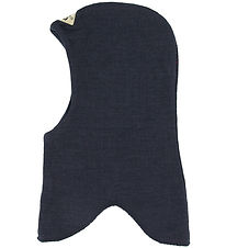 Racing Kids Balaclava - Wool/Cotton - 2-layer - Navy