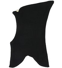 Racing Kids Balaclava - Wool/Cotton - Double Layer - Black