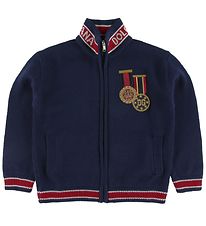 Dolce & Gabbana Cardigan - Wol - Navy m. Patches
