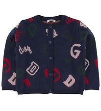 Dolce & Gabbana Cardigan - Wol - Navy m. Logo's