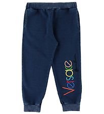 Versace Pantalon de Jogging - Bleu av. Logo