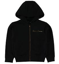 Versace Zip Hoodie - Black/Gold w. Logo