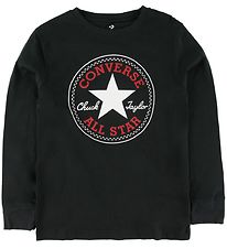 Converse Long Sleeve Top - Black w. Logo