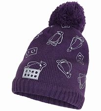 LEGO Duplo Bonnet en Tricot - LWAripo - Violet av. Pingouins