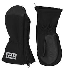 LEGO Wear Mittens - Softshell - LWAripo - Black w. Zipper