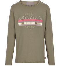 Creamie Pullover - Attitude - Covert Green m. Print