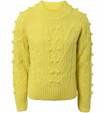 Hound Jumper - Knitted - Lime w. Pattern