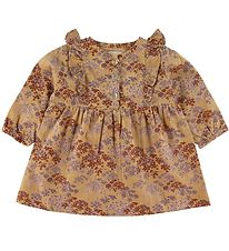 Mini A Ture Kleid - Cord - Ama - Sweet Curry m. Blumen