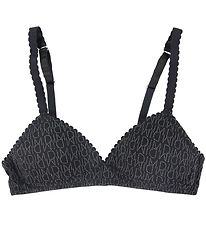 DIM Soutien-gorge sans Cintre - Microfibre - Noir av. Logo