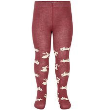 Minymo Tights - Roan Rouge w. Rabbits