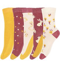 Minymo Socken - 5er-Pack - Roan Rouge