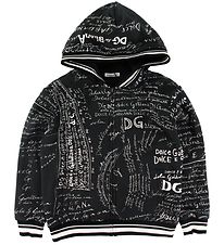 Dolce & Gabbana Zip Hoodie - Back To School - Black w. Print