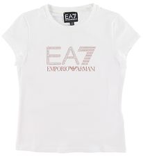 EA7 T-Shirt - Wit m. Logo