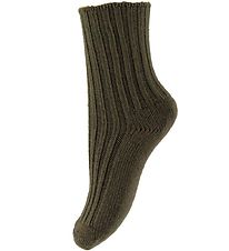 Joha Chaussettes - Laine - Vert Fonc