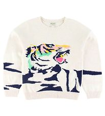 Kenzo Jumper - Knitted - Kaelea - Rainbow Beige w. Tiger